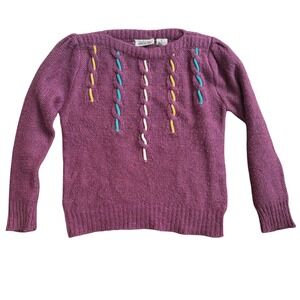 Vintage purple sweater puff skeeve